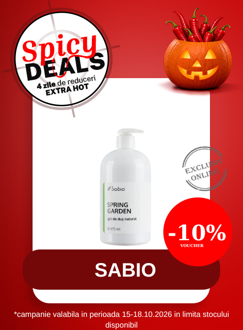 Spicy Deals cu 10% voucher aplicat in cos la Sabio