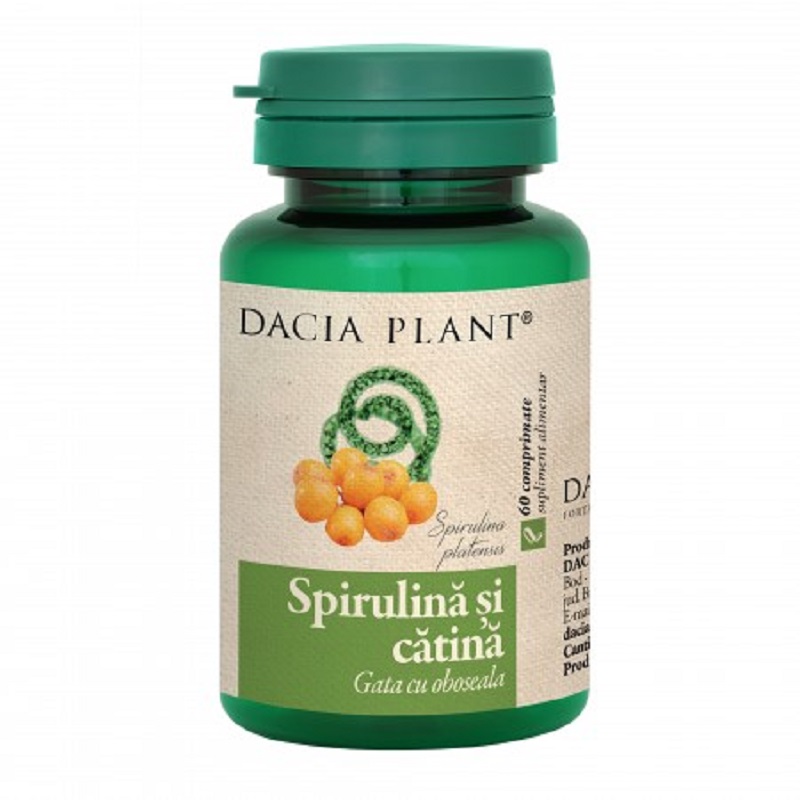 Spirulina cu catina, 60 cpr, Dacia Plant