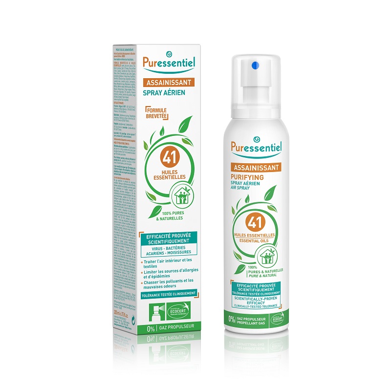 Pulverizator de purificare a aerului cu 41 uleiuri esentiale 200 ml, Purifying, Puressentiel