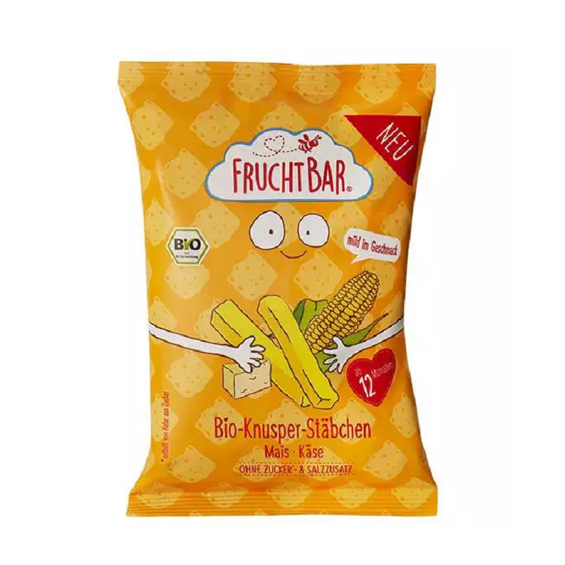 Sticks-uri cu branza Cheddar, 90 g, Frucht Bar