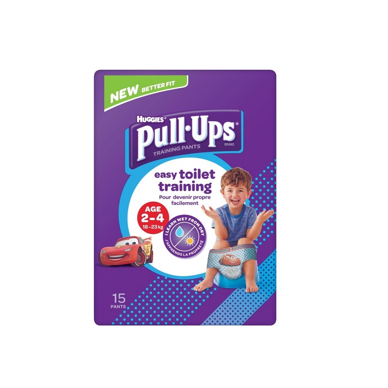 Scutece Pull-Ups de tranzitie, Baieti, 18-23 kg, 15 buc, Huggies