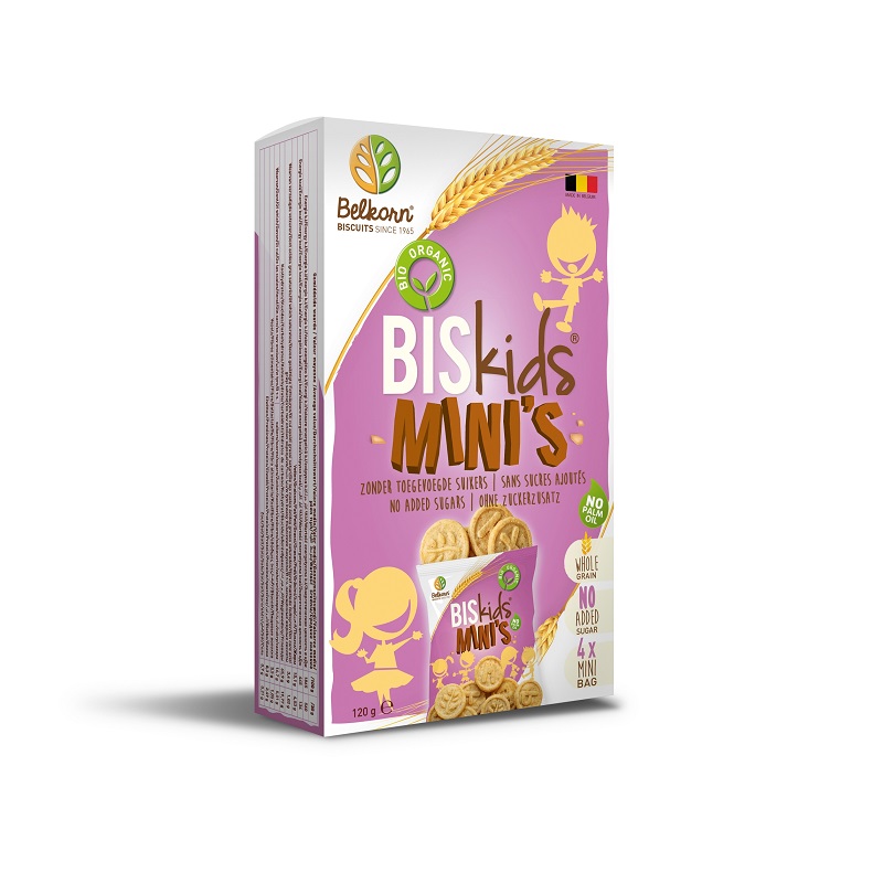 Biscuiti Mini fara zahar cu mar, 120 g, Belkorn