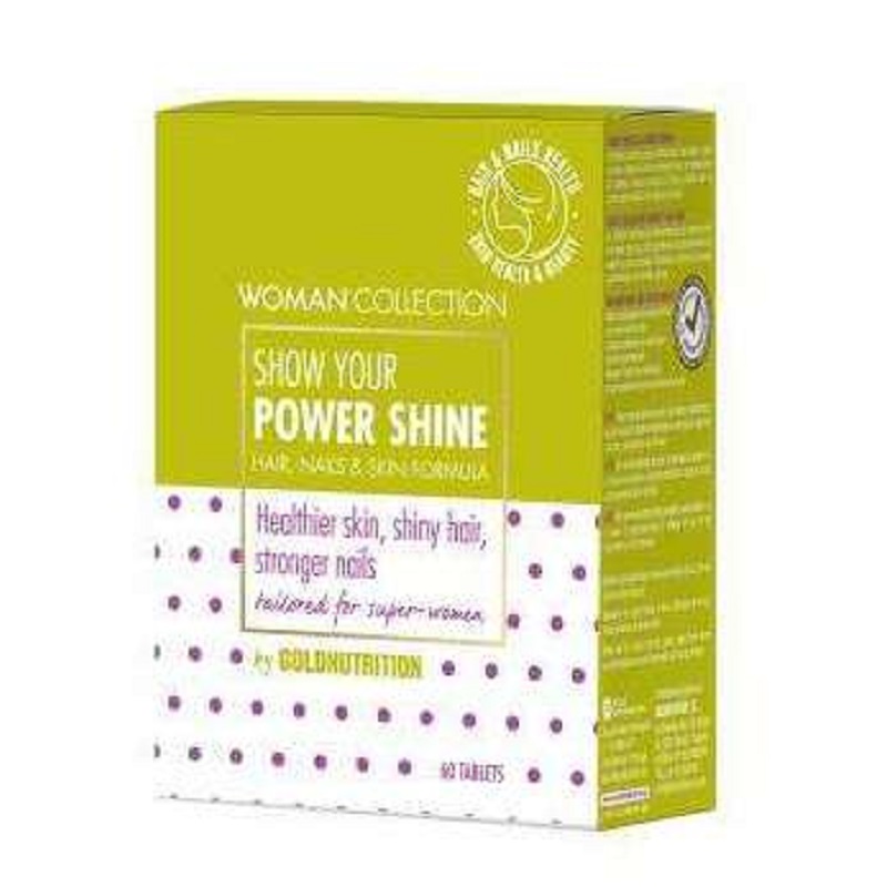 Power Shine Woman Collection, Par, Unghii, Piele, 60 tablete, Gold Nutrition