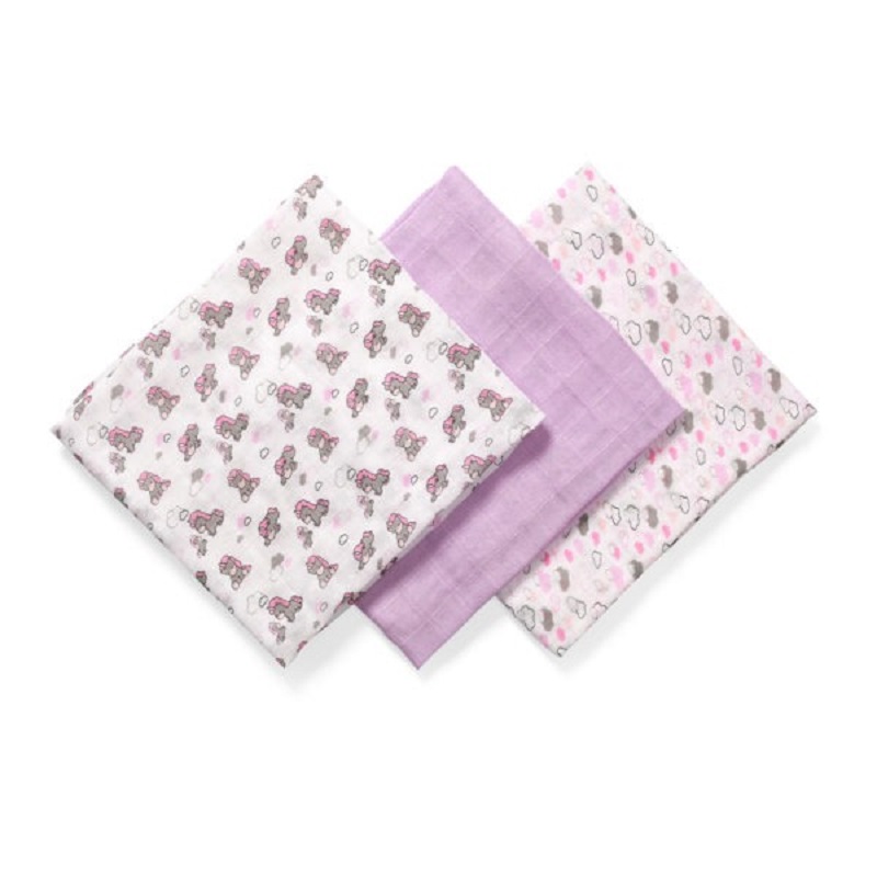 Set 3 scutece textile pentru copii, Bamboo Mov, Babyono