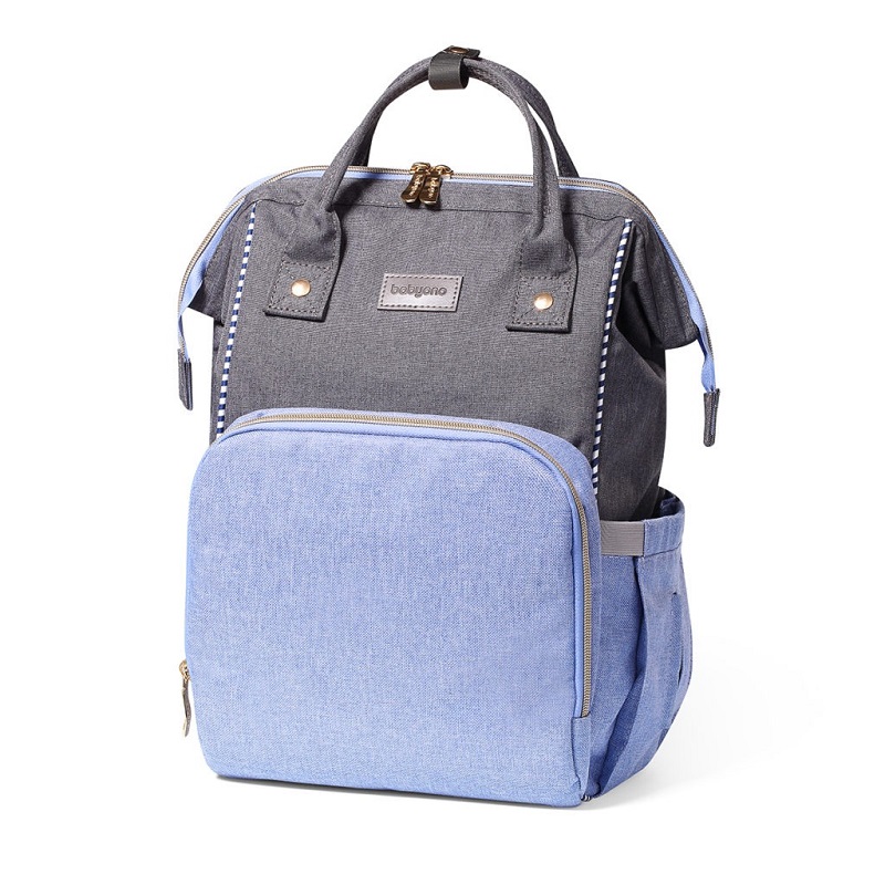 Rucsac pentru Mamici, 1424/02, Oslo, Bleu/Gri, Babyono