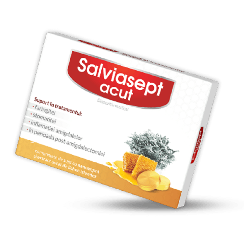 Salviasept Acut, 24 comprimate, Zdrovit