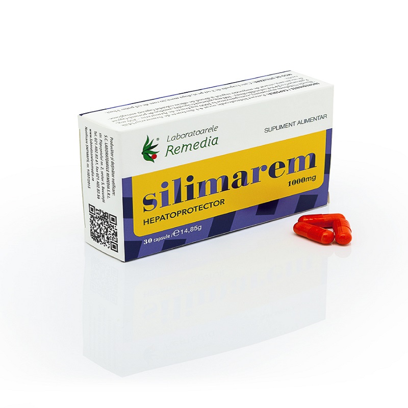 Silimarem 1000mg, 30 capsule, Remedia