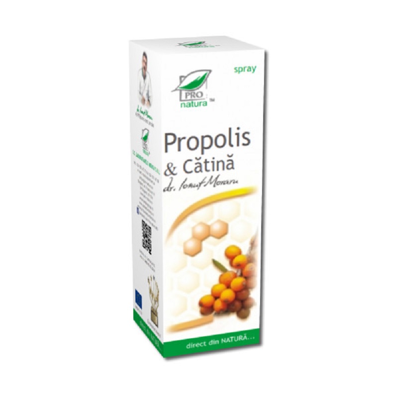 Spray cu propolis si catina, 50 ml, Pro Natura