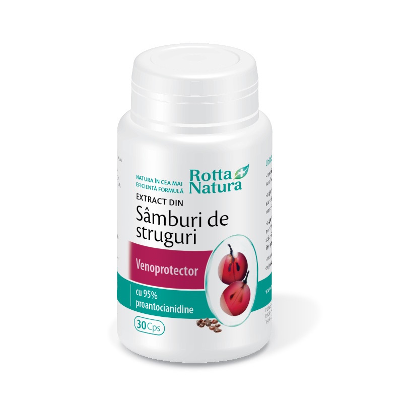 Extract din samburi de struguri, 30 capsule, Rotta Natura