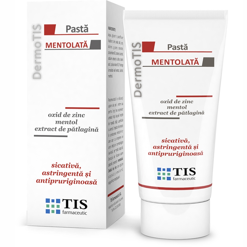 Pasta mentolata DermoTis, 50 ml, Tis Farmaceutic