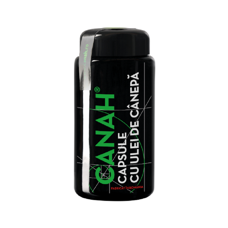 Ulei de canepa, 90 capsule, Canah