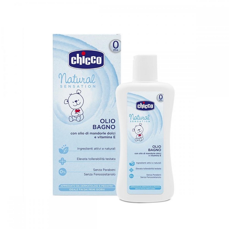 Ulei pentru Baie, Natural Sensation, 0+ luni, 07451, 200 ml, Chicco