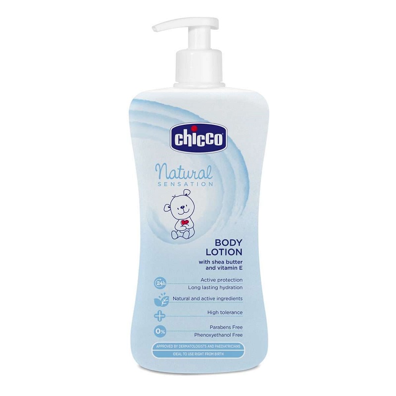 Lotiune de corp cu unt de shea si vitamina E, 07944, 500 ml, 0+ luni, Chicco