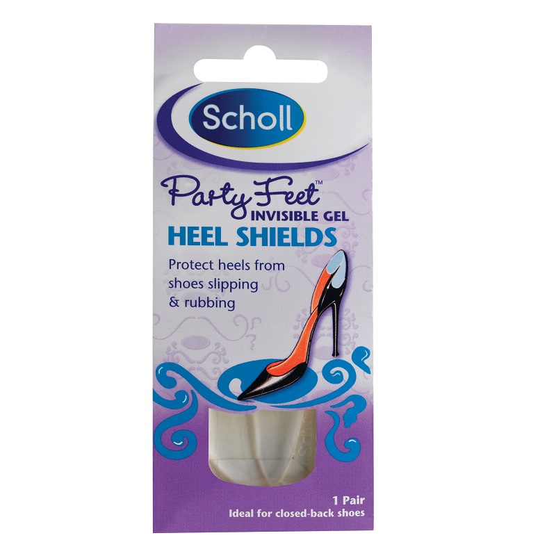 Pernite Heel Shields din gel transparent, Party Feet, 1 pereche, Scholl