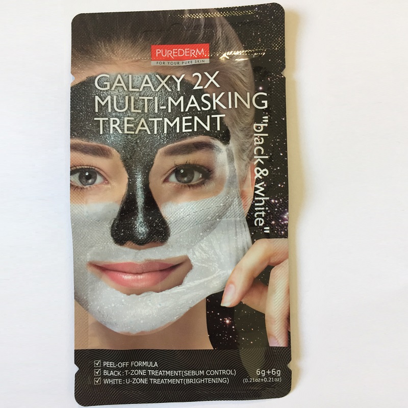 Galaxy tratament multimask, negru si alb 2x6g, Purederm