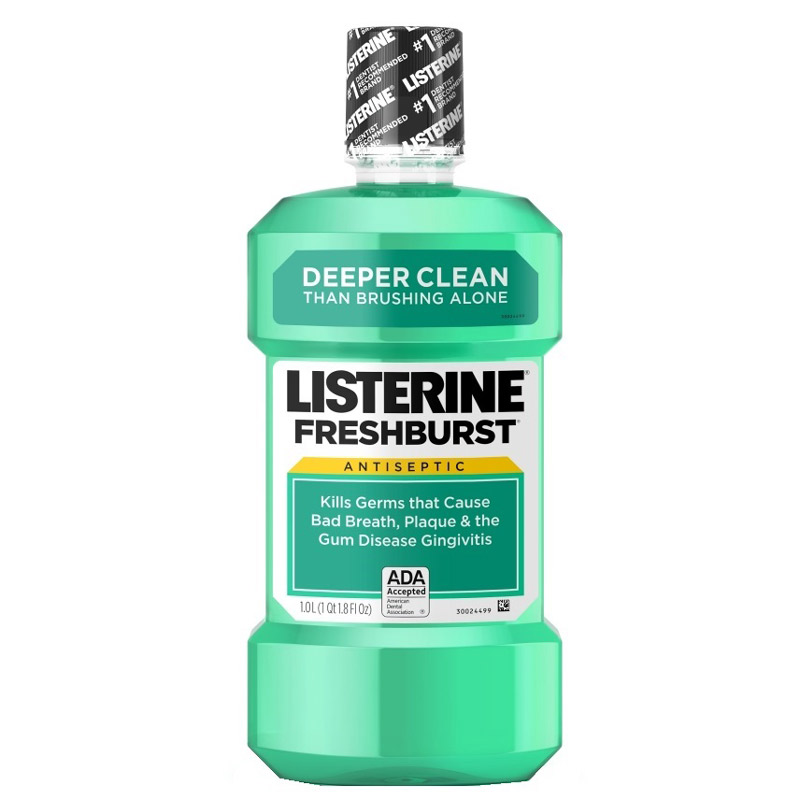 Apa de gura antiseptica Listerine Fresh Burst, 500 ml, Johnson&Johnson