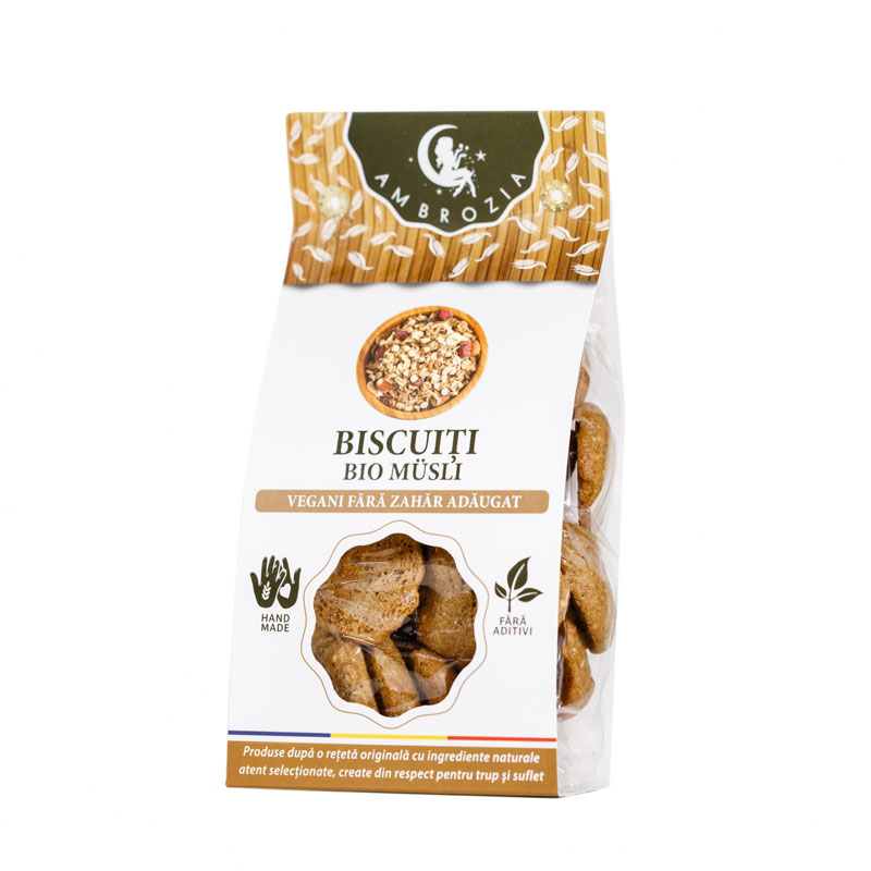 Biscuiti vegani musli, 150g, Hiper Ambrozia