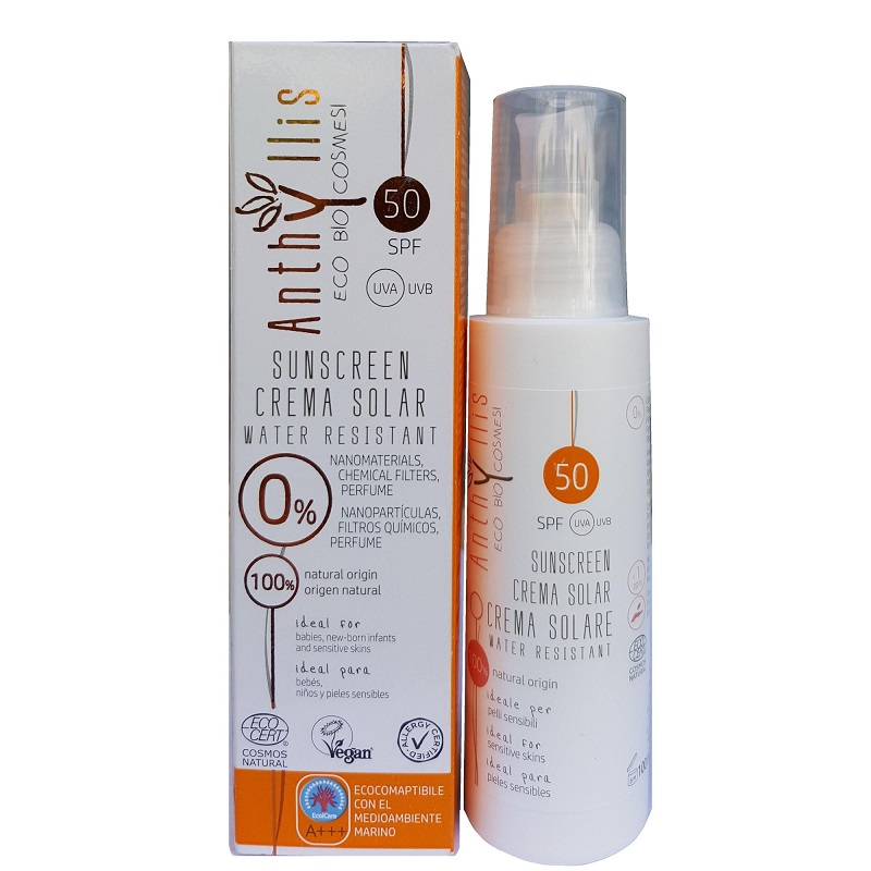 Crema fluida pentru protectie solara, SPF 50+, 100ml, Anthyllis