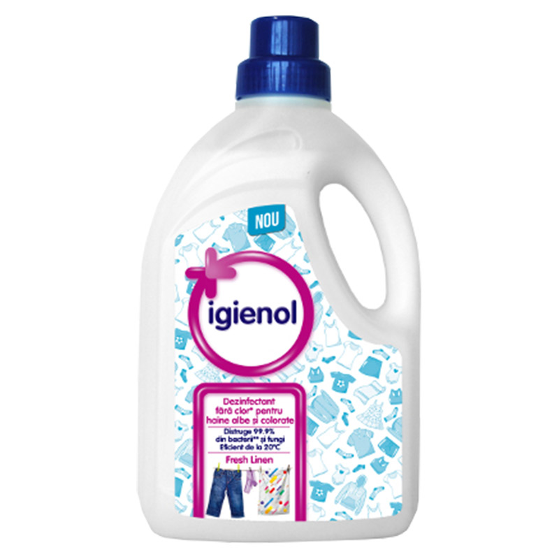 Dezinfectant lichid pentru haine Fresh Linen, 1.5 L, Igienol