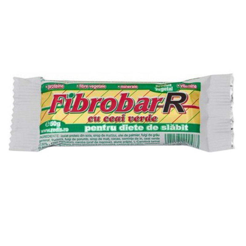 FibrobarR cu ceai verde, 50 g, Redis
