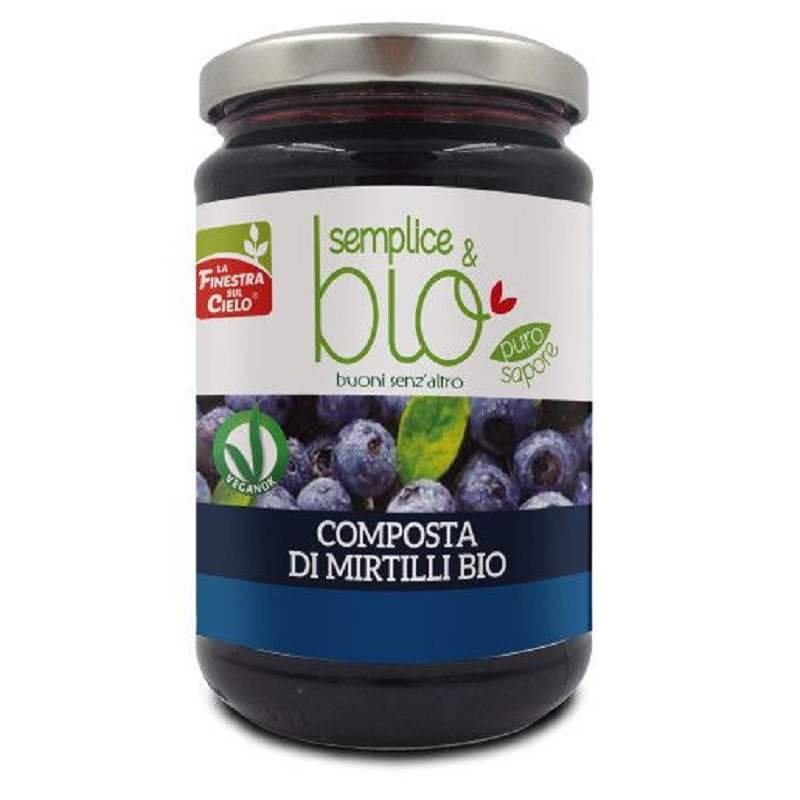 Gem de afine Bio, 320 g, La Finestra Sul Cielo