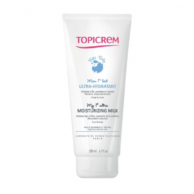 Lapte ultra hidratant Topicream Bebe, 200 ml, Topicrem