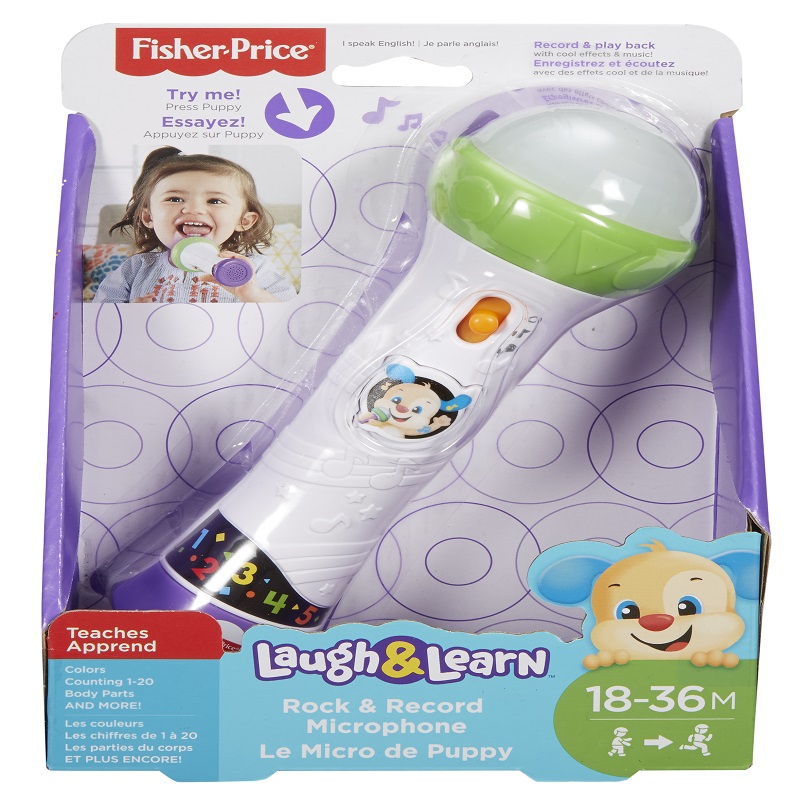 Microfon canta si inregistreaza, +18luni, FNG73, Fisher Price