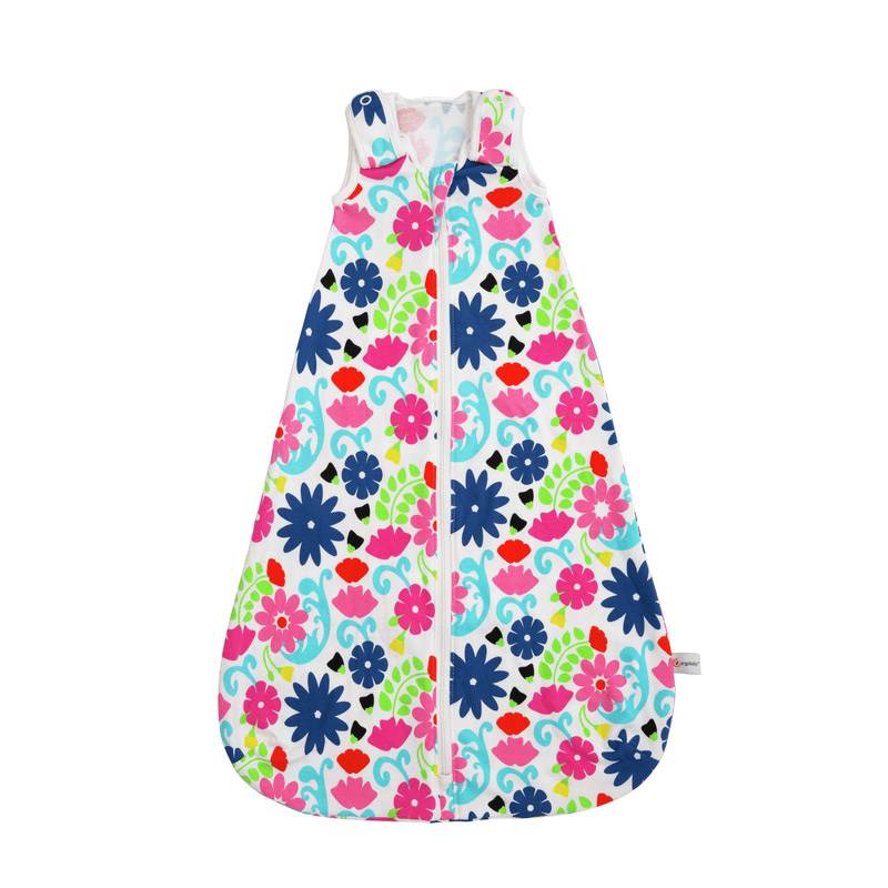 Sac de dormit French Blue Flores, 0-6 luni ,Ergobaby