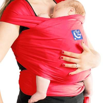 Sistem de purtare Wrap Elastic Rosu, +0luni, First Hug	