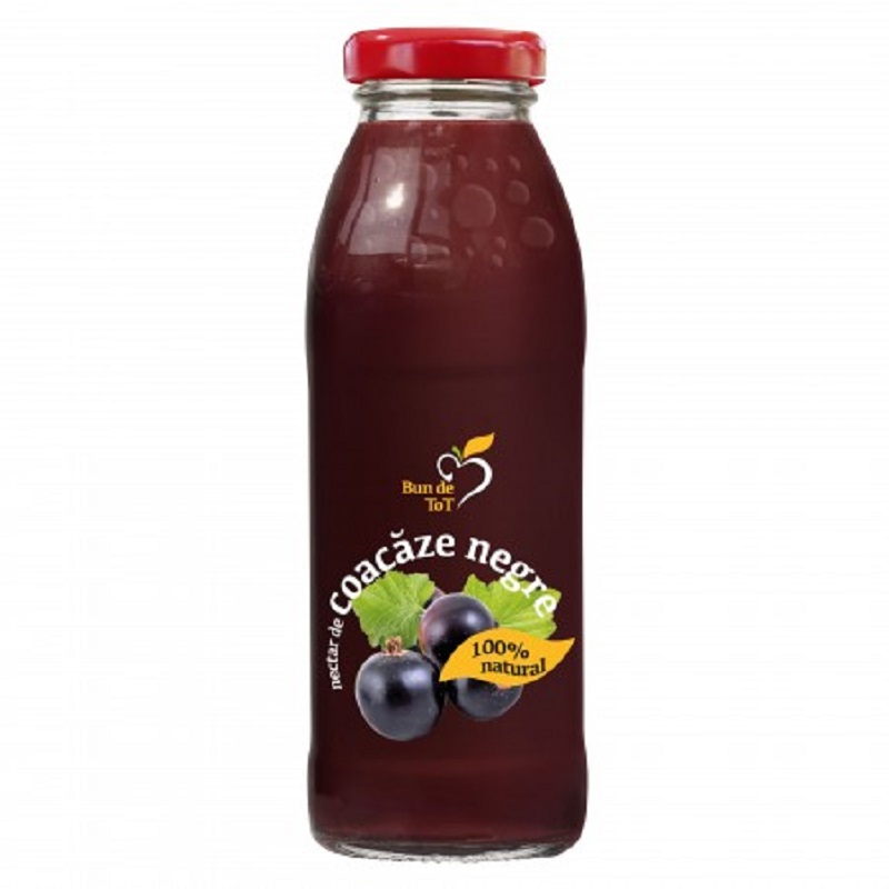 Suc cu pulpa de coacaz negru, 300 ml, Dacia Plant