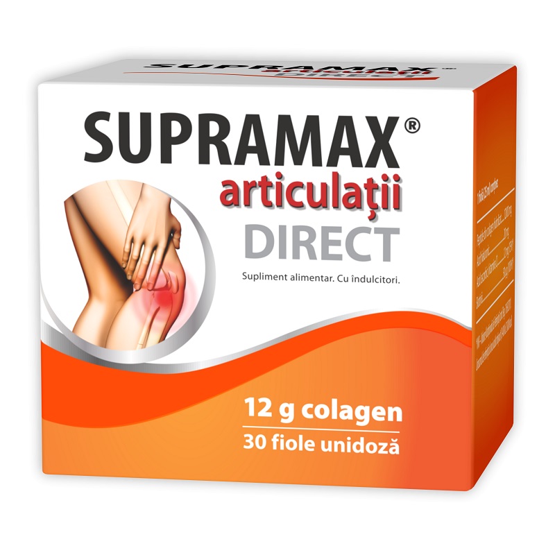 Supramax articulatii Direct, 12g colagen, 30 fiole, Zdrovit
