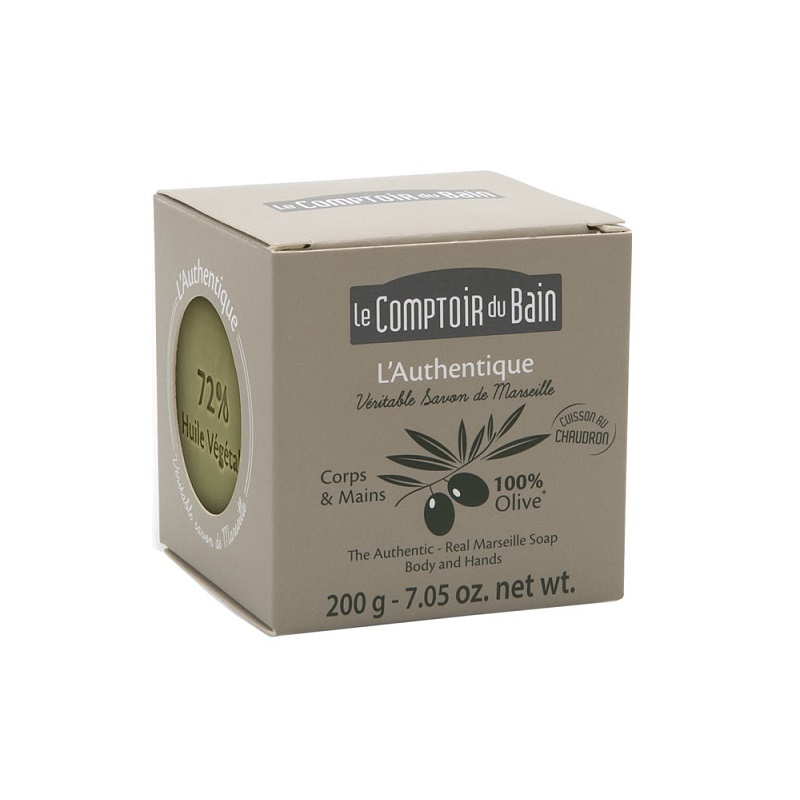 Sapun traditional de Marsilia cu parfum de Masline, 200 g, Le Comptoir du Bain