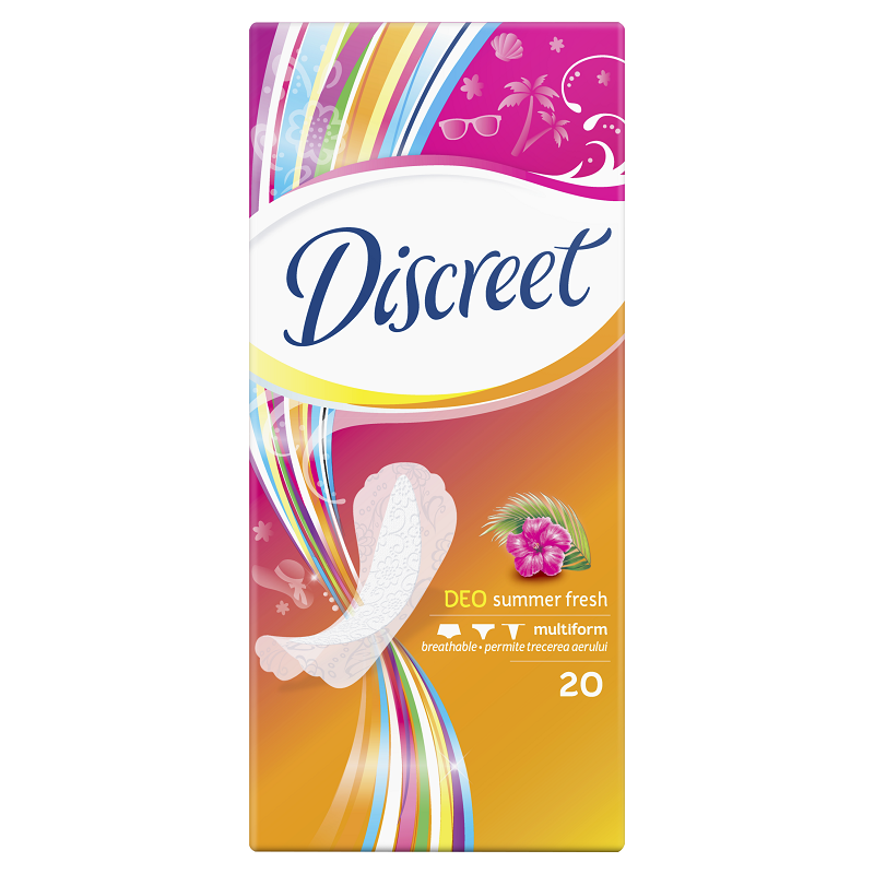 Absorbante Discreet Deo Summer Fresh, 20 buc, P&G