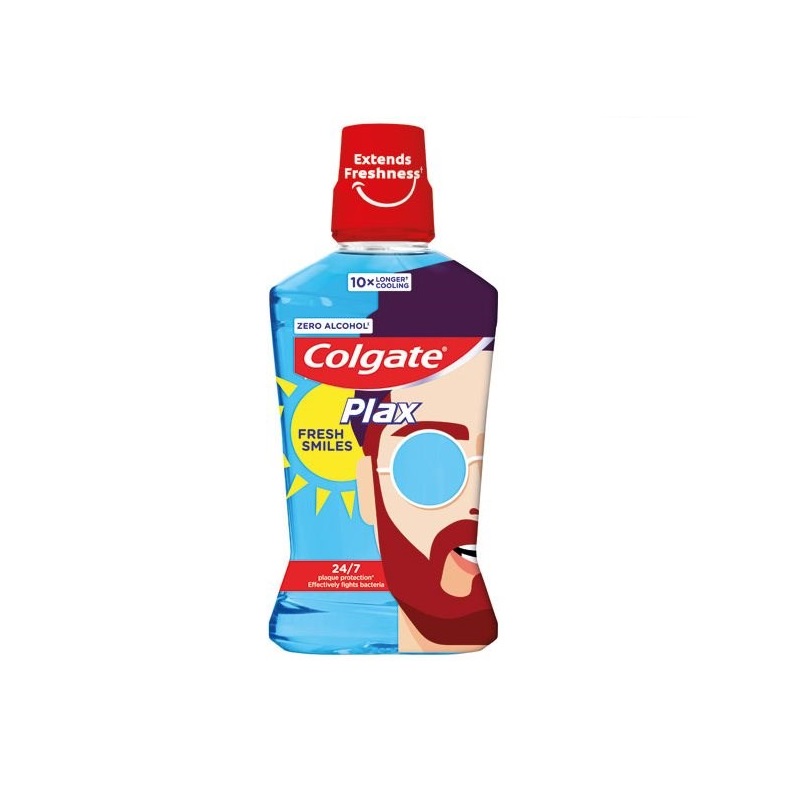 Apa de gura Plax Cool Mint Fresh Smiles, 500 ml, Colgate