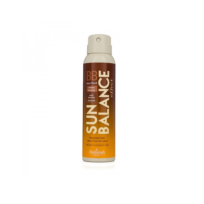 BB Mousse fluid pentru corp, piele inchisa, Sun Balance, 150 ml, 04463, Farmona