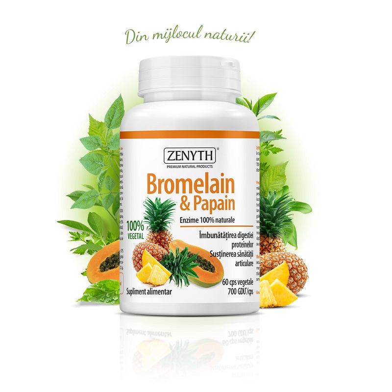 Bromelain & Papain, 60 capsule, Zenyth