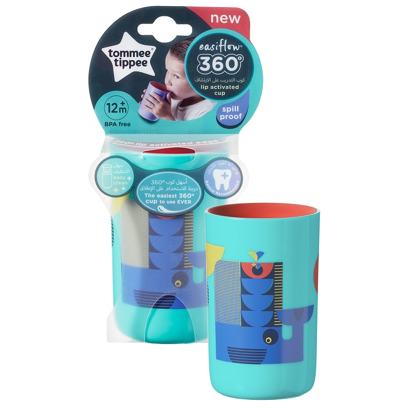 Cana 360 Beaker, balenuta, 250 ml, Tommee Tippee