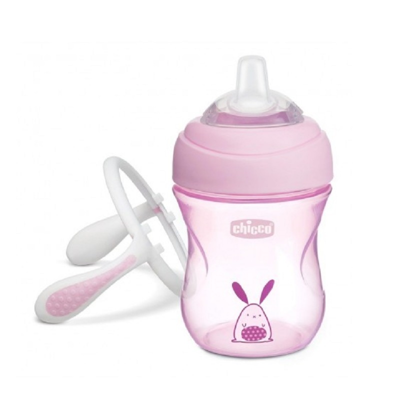 Canuta de tranzitie Girl, 4luni+, 200ml, 0691110, Chicco