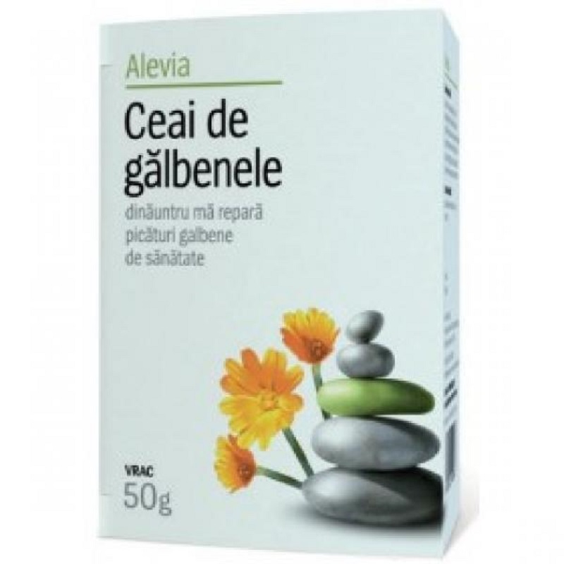 Ceai de galbenele vrac, 50 g, Alevia