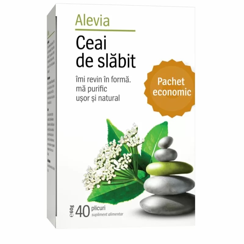 Ceai de slabit, 40 plicuri, Alevia