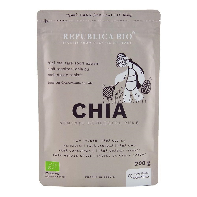 Seminte Bio de chia, 200 g, Republica Bio