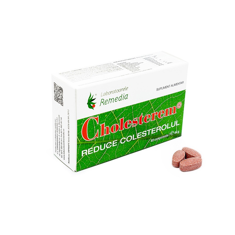 Cholesterem extract de orez rosu, 40 comprimate, Remedia