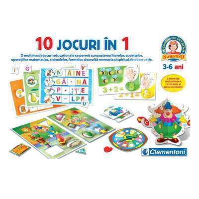 10 jocuri in 1, CL60345, Clementoni