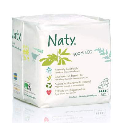 Absorbante Eco Super, 13 bucati, Naty