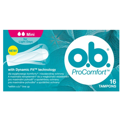 Absorbante interne OB ProComfort Mini, 16 buc, Johnson&Johnson