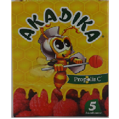 Acadele cu propolis, miere si Vitamina C, Akadika, 5 bucati, Fiterman Pharma