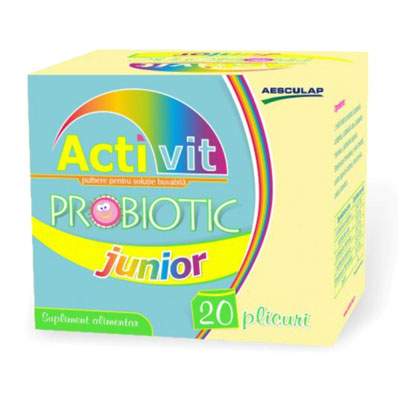 Activit probiotic junior, 20 plicuri, Aesculap