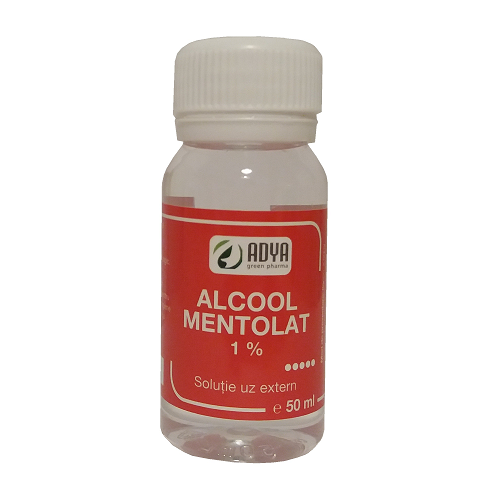 Alcool mentolat 1%, 50 ml, Adya Green Pharma