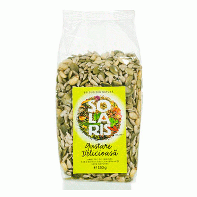 Amestec de seminte Gustare Delicioasa, 150 g, Solaris