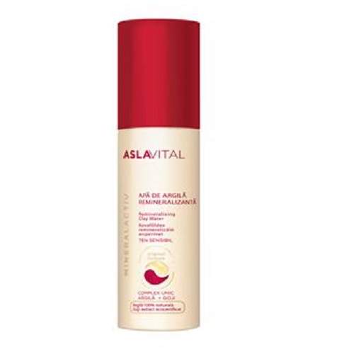 Apa de argila reminalizanta AslaVital, 150 ml, Farmec